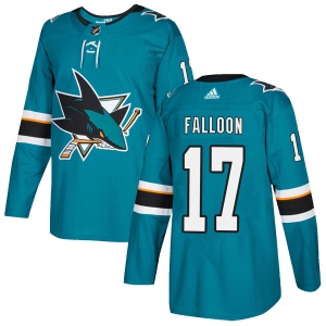 Men's Pat Falloon San Jose Sharks Authentic Home Jersey - Teal