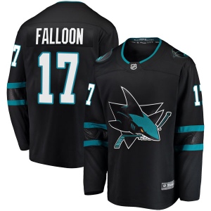 Men's Pat Falloon San Jose Sharks Breakaway Alternate Jersey - Black