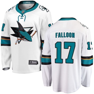 Men's Pat Falloon San Jose Sharks Breakaway Away Jersey - White