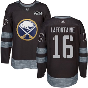 Men's Pat Lafontaine Buffalo Sabres Authentic 1917-2017 100th Anniversary Jersey - Black