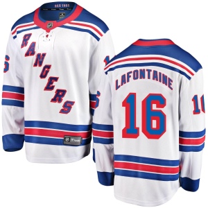 Men's Pat Lafontaine New York Rangers Breakaway Away Jersey - White