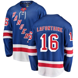 Men's Pat Lafontaine New York Rangers Breakaway Home Jersey - Blue