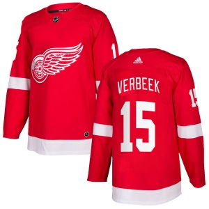 Men's Pat Verbeek Detroit Red Wings Authentic Home Jersey - Red