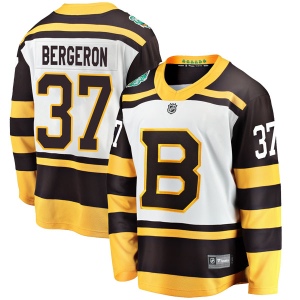 Men's Patrice Bergeron Boston Bruins 2019 Winter Classic Breakaway Jersey - White