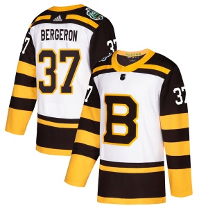 Men's Patrice Bergeron Boston Bruins Authentic 2019 Winter Classic Jersey - White