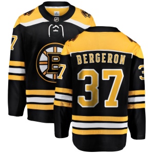 Men's Patrice Bergeron Boston Bruins Home Breakaway Jersey - Black