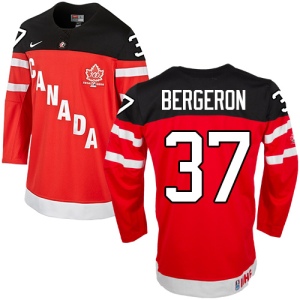 Men's Patrice Bergeron Team Canada Premier 100th Anniversary Olympic Hockey Jersey - Red