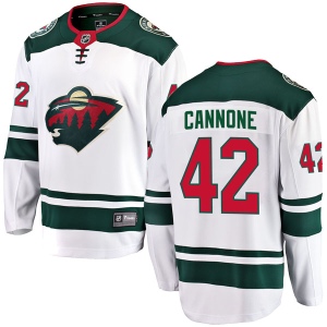 Men's Patrick Cannone Minnesota Wild Breakaway Away Jersey - White