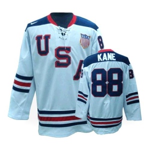 Men's Patrick Kane Team USA Premier 1960 Throwback Olympic Hockey Jersey - White