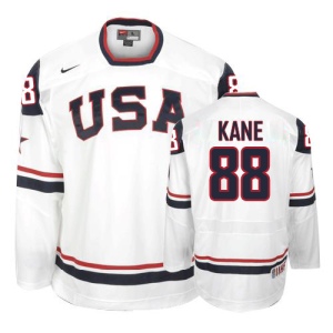 Men's Patrick Kane Team USA Premier 2010 Olympic Hockey Jersey - White