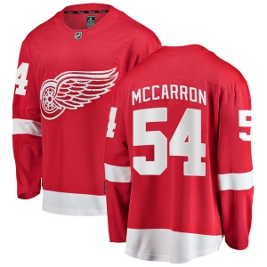 Men's Patrick McCarron Detroit Red Wings Breakaway Home Jersey - Red