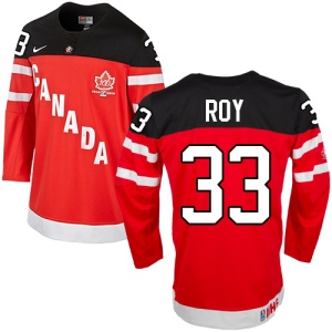 Men's Patrick Roy Team Canada Premier 100th Anniversary Olympic Hockey Jersey - Red