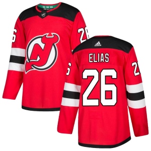 Men's Patrik Elias New Jersey Devils Authentic Home Jersey - Red