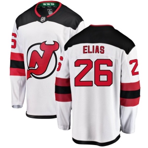 Men's Patrik Elias New Jersey Devils Breakaway Away Jersey - White