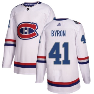 Men's Paul Byron Montreal Canadiens Authentic 2017 100 Classic Jersey - White