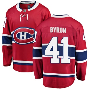 Men's Paul Byron Montreal Canadiens Breakaway Home Jersey - Red