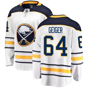 Men's Paul Geiger Buffalo Sabres Breakaway Away Jersey - White