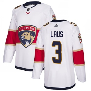 Men's Paul Laus Florida Panthers Authentic Away Jersey - White