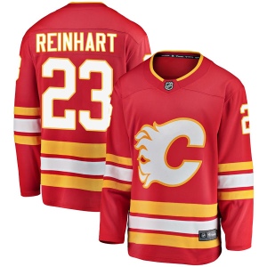 Men's Paul Reinhart Calgary Flames Breakaway Alternate Jersey - Red