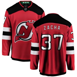 Men's Pavel Zacha New Jersey Devils Home Breakaway Jersey - Red