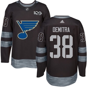 Men's Pavol Demitra St. Louis Blues Authentic 1917-2017 100th Anniversary Jersey - Black