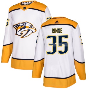 Men's Pekka Rinne Nashville Predators Authentic Away Jersey - White