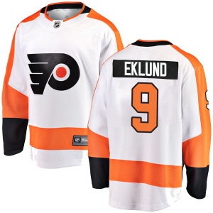 Men's Pelle Eklund Philadelphia Flyers Breakaway Away Jersey - White