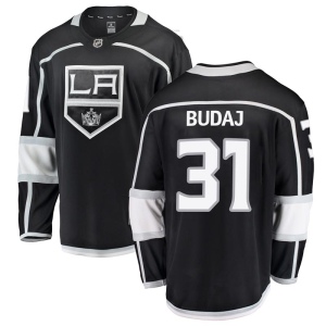 Men's Peter Budaj Los Angeles Kings Breakaway Home Jersey - Black