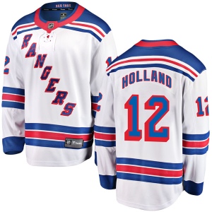 Men's Peter Holland New York Rangers Breakaway Away Jersey - White