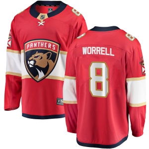 Men's Peter Worrell Florida Panthers Breakaway Home Jersey - Red