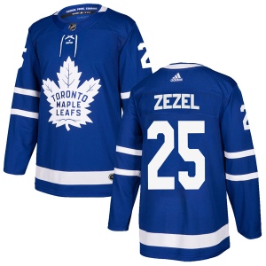 Men's Peter Zezel Toronto Maple Leafs Authentic Home Jersey - Blue