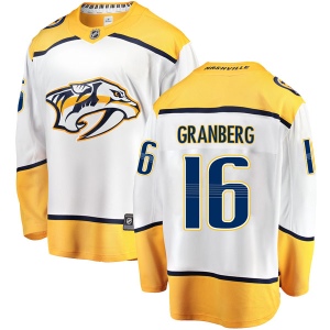 Men's Petter Granberg Nashville Predators Breakaway Away Jersey - White