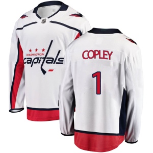 Men's Pheonix Copley Washington Capitals Breakaway Away Jersey - White