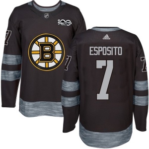 Men's Phil Esposito Boston Bruins Authentic 1917-2017 100th Anniversary Jersey - Black