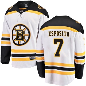 Men's Phil Esposito Boston Bruins Breakaway Away Jersey - White