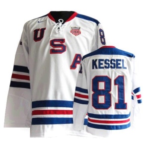 Men's Phil Kessel Team USA Premier 1960 Throwback Olympic Hockey Jersey - White