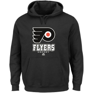 Men's Philadelphia Flyers Big & Tall Critical Victory Pullover Hoodie - - Black