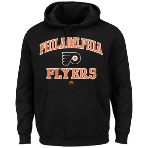 Men's Philadelphia Flyers Heart & Soul Hoodie - - Black