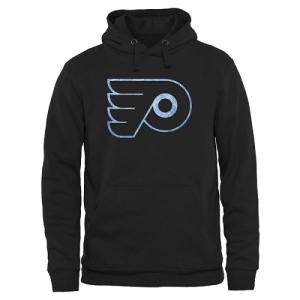 Men's Philadelphia Flyers Rinkside Pond Hockey Pullover Hoodie - - Black