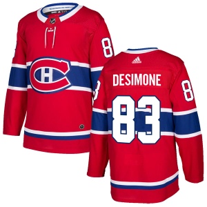 Men's Philip DeSimone Montreal Canadiens Authentic Home Jersey - Red