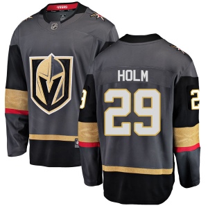 Men's Philip Holm Vegas Golden Knights Breakaway Black Home Jersey - Gold