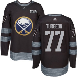 Men's Pierre Turgeon Buffalo Sabres Authentic 1917-2017 100th Anniversary Jersey - Black