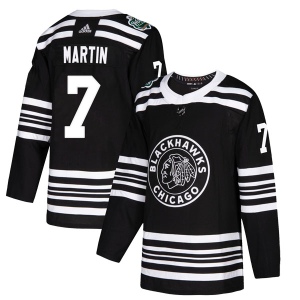 Men's Pit Martin Chicago Blackhawks Authentic 2019 Winter Classic Jersey - Black