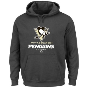 Men's Pittsburgh Penguins Big & Tall Critical Victory Pullover Hoodie - - Black