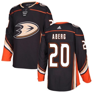 Men's Pontus Aberg Anaheim Ducks Authentic Home Jersey - Black