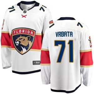 Men's Radim Vrbata Florida Panthers Breakaway Away Jersey - White