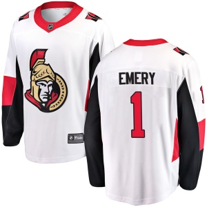 Men's Ray Emery Ottawa Senators Breakaway Away Jersey - White