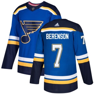 Men's Red Berenson St. Louis Blues Authentic Home Jersey - Blue