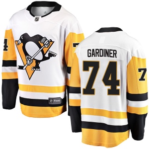 Men's Reid Gardiner Pittsburgh Penguins Breakaway Away Jersey - White