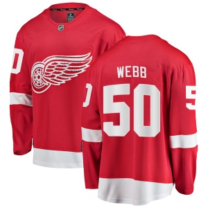 Men's Reilly Webb Detroit Red Wings Breakaway Home Jersey - Red